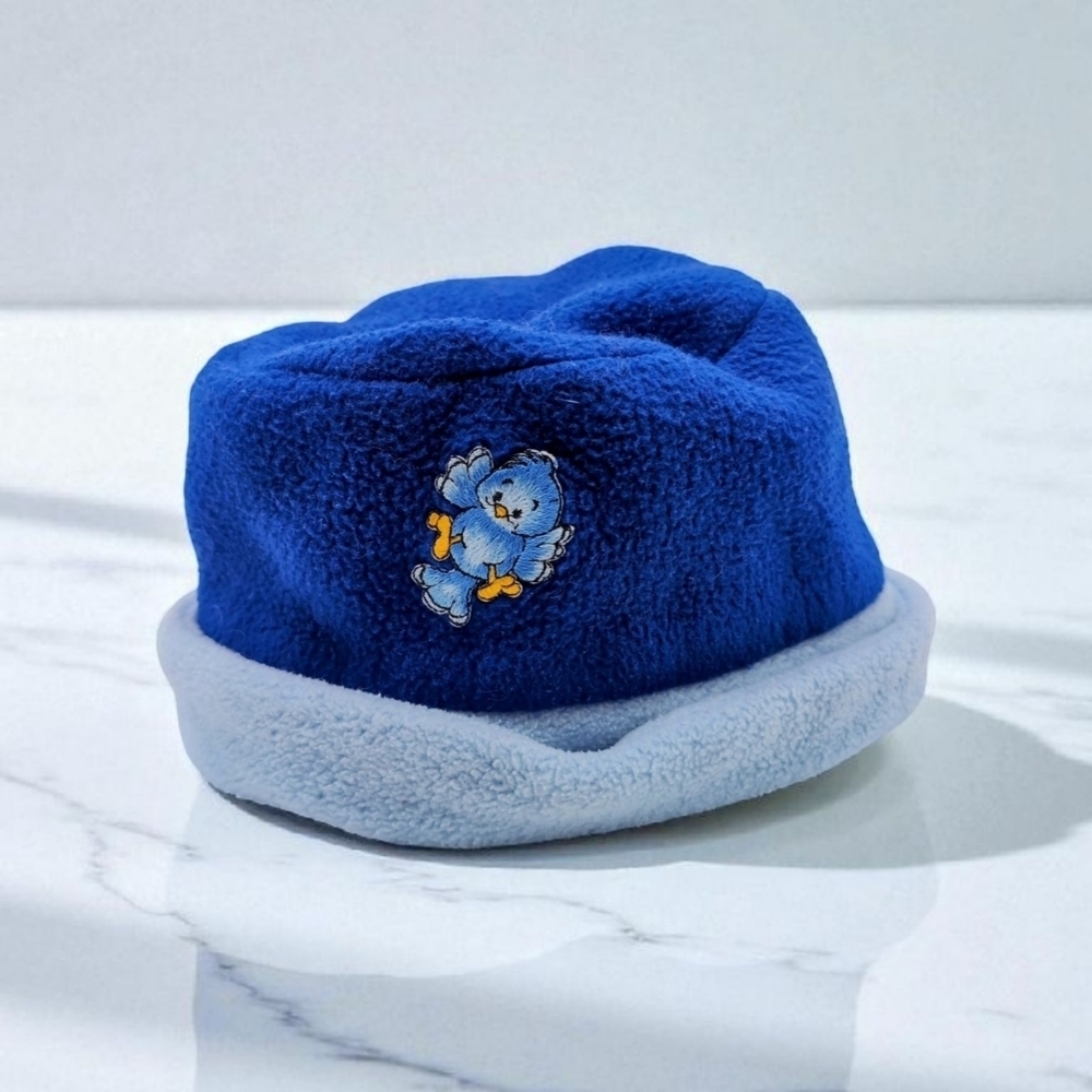 Debbie Filter Alaska Blue Fleece Bucket Hat With Bluebird Embroidery